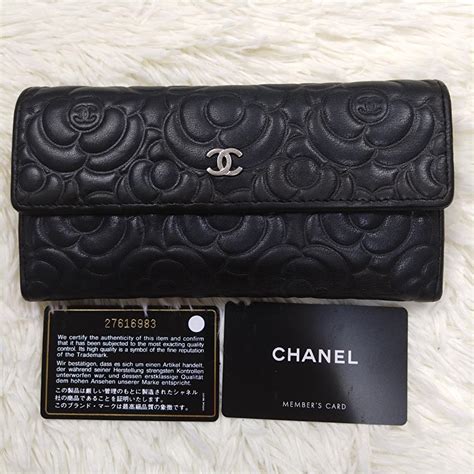 chanel カメリア 長 財布|ロング ウォレット .